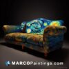 3d starry night sofa art