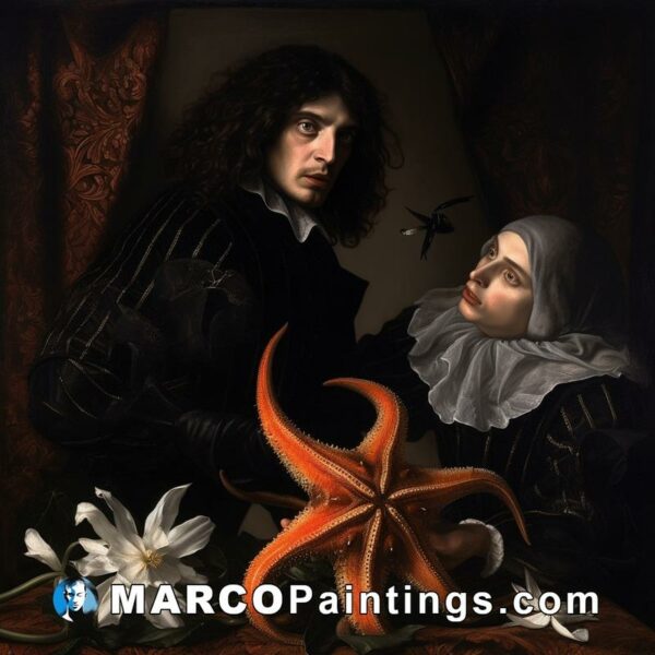 A man and woman holding an octopus over a table