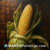 A painting of an ear of corn