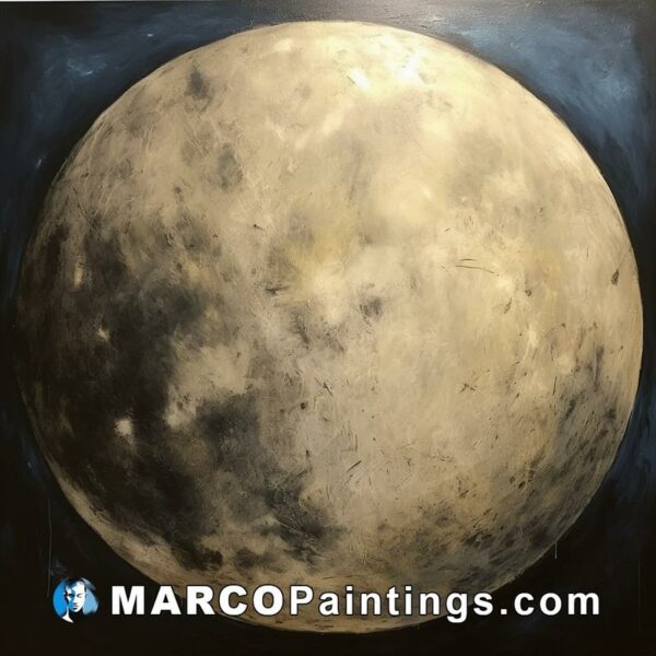 A painting of the moon