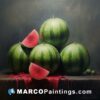 A painting of watermelon