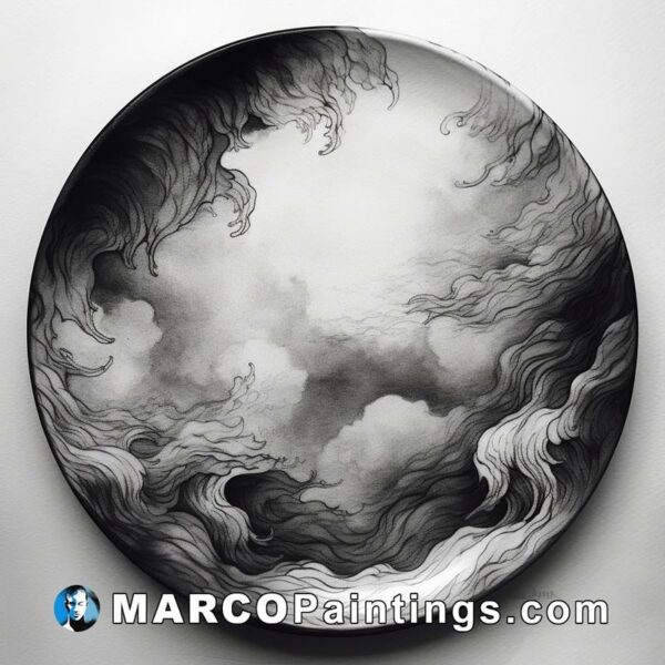 A plate of clouds and winds on a plate