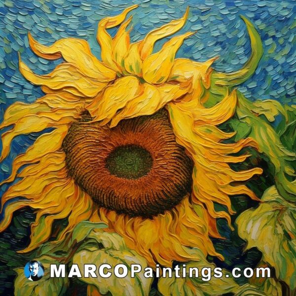 A sun sunflower painting by gilbert gonzalez