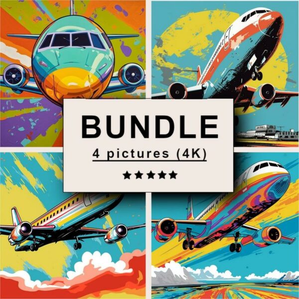 Airplane Pop Art Bundle
