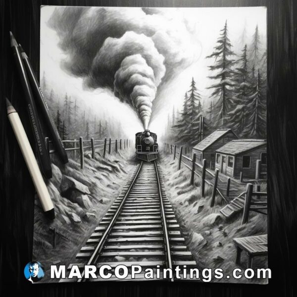 Amazing train drawing