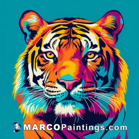 Tiger Painting Images (Pop Art) - 4K Pictures