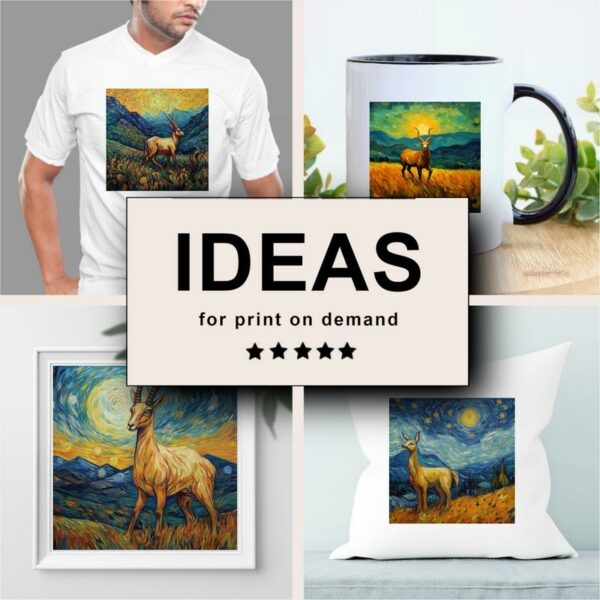 Antelope Impressionism Merchandising