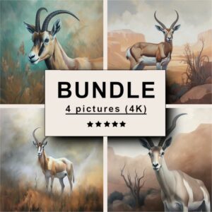 Antelope Oil Painting Bundle