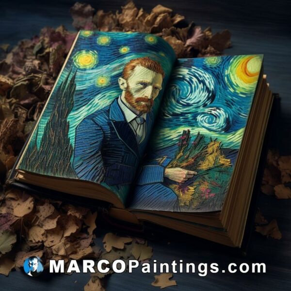 Art book with a picture of van gogh