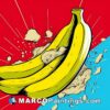 Banana pop art illustration