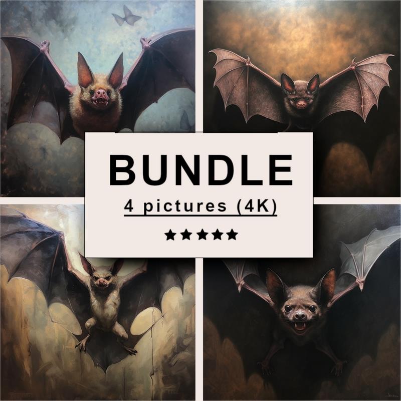 Bat Painting Images (Oil Painting) - 4K Pictures