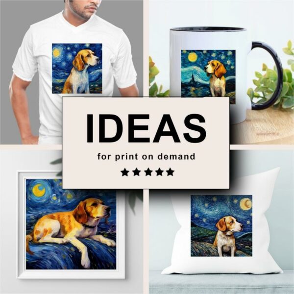 Beagle Impressionism Merchandising