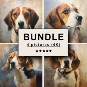 Beagle Oil Painting Bundle
