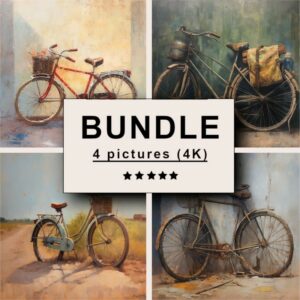 Bicycle Oil Painting Bundle