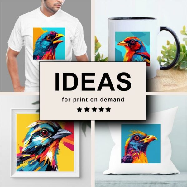 Bird Pop Art Merchandising