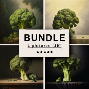 Broccoli Oil Painting Bundle