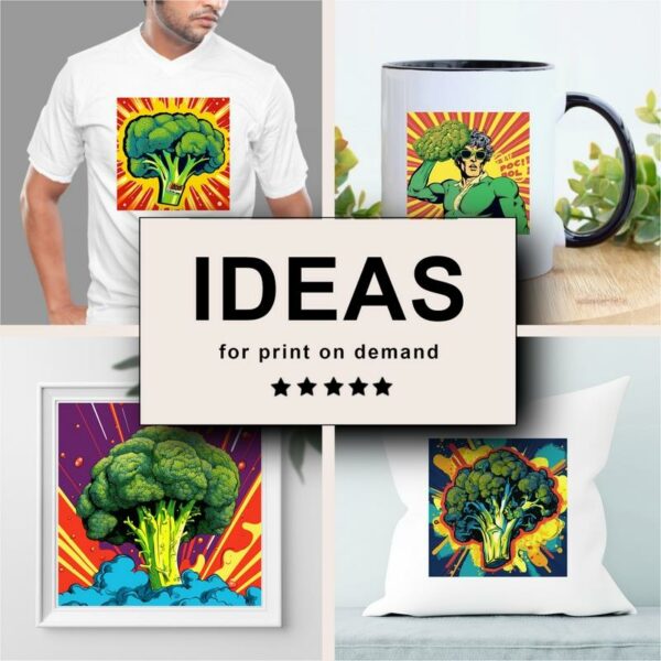 Broccoli Pop Art Merchandising