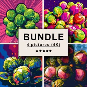 Brussels Sprouts Pop Art Bundle