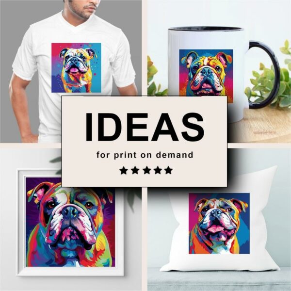 Bulldog Pop Art Merchandising