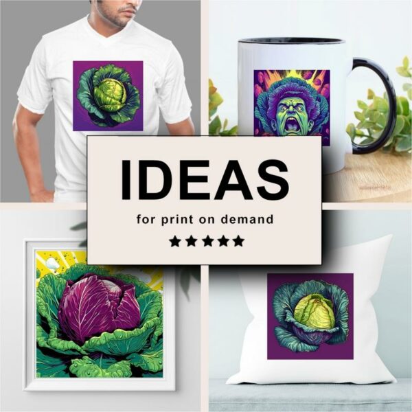 Cabbage Pop Art Merchandising