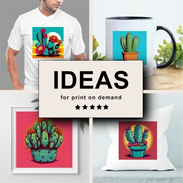 Cactus Pop Art Merchandising