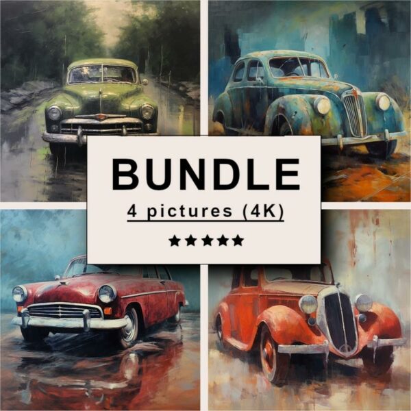 Car Oil Painting Bundle