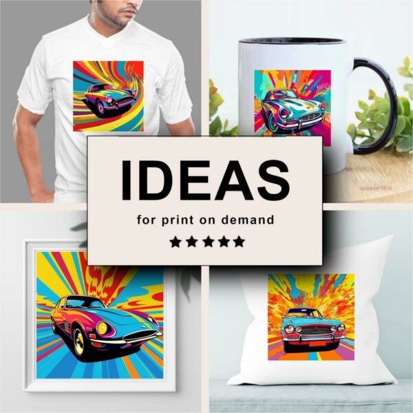 Car Pop Art Merchandising