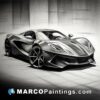 Carpenter pencil drawing to create the perfect sports car