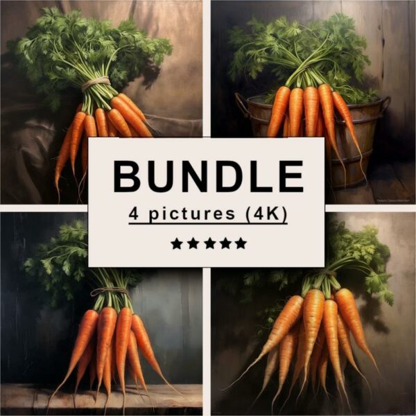 Carrots Oil Painting Bundle