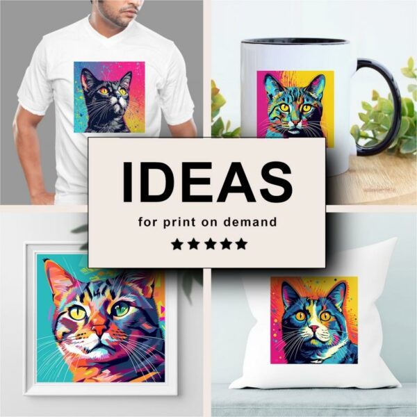 Cat Pop Art Merchandising