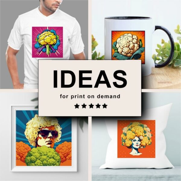 Cauliflower Pop Art Merchandising
