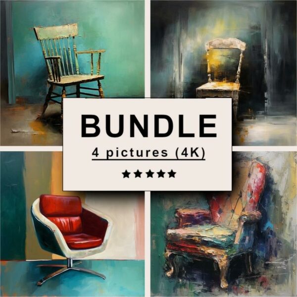 Chair Oil Painting Bundle