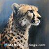 Cheetah by alexander woods cheetah portrait painting by alexander woods