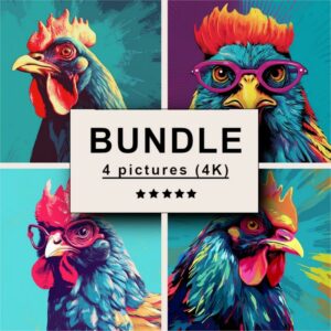 Chicken Pop Art Bundle