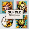 Clock Pop Art Bundle