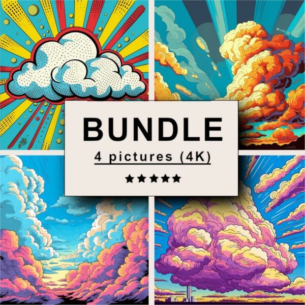 Clouds Pop Art Bundle