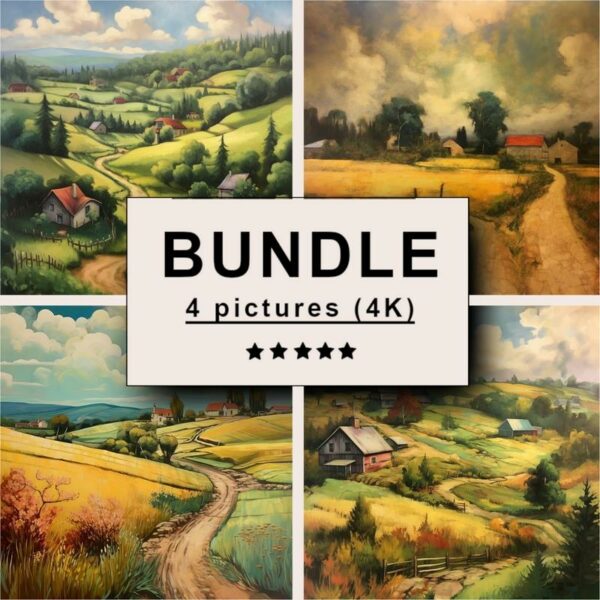 Countryside Oil Painting Bundle