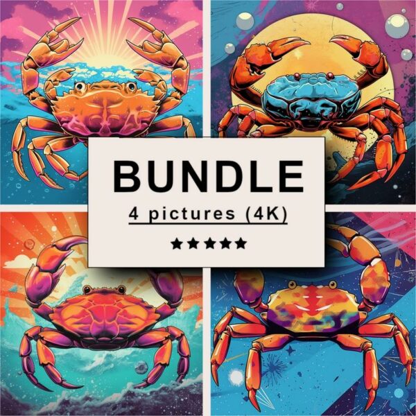Crab Pop Art Bundle