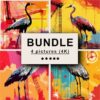 Crane Pop Art Bundle