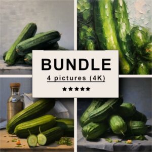 Cucumbers Oil Painting Bundle