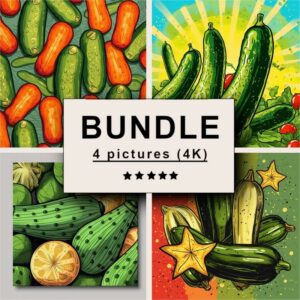 Cucumbers Pop Art Bundle
