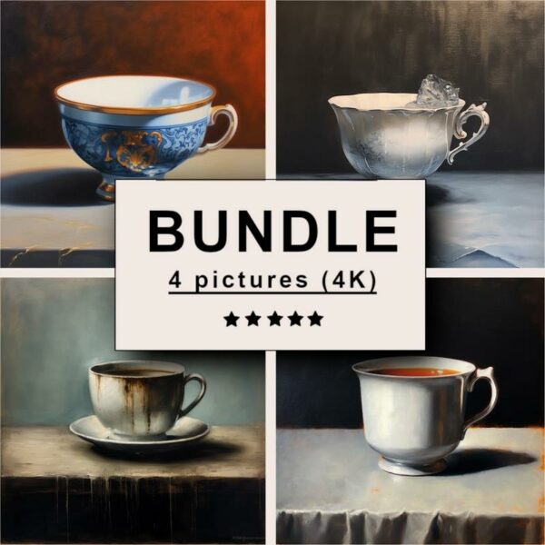 Cup Oil Painting Bundle