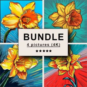 Daffodil Pop Art Bundle