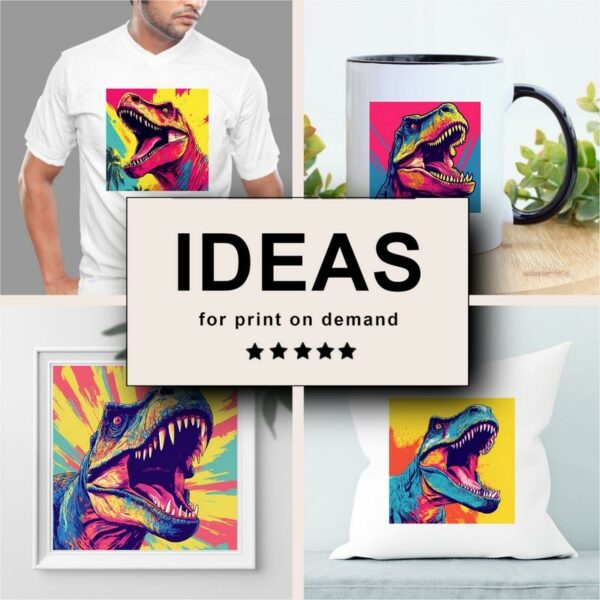 Dinosaur Pop Art Merchandising