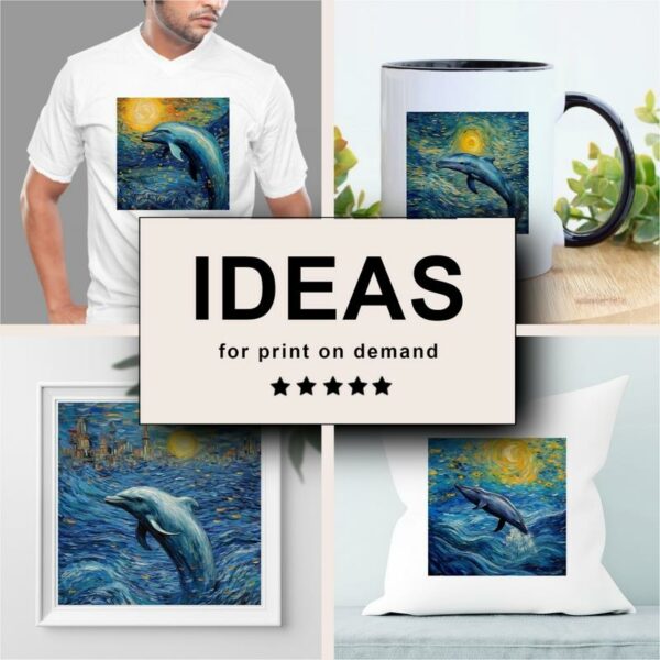 Dolphin Impressionism Merchandising
