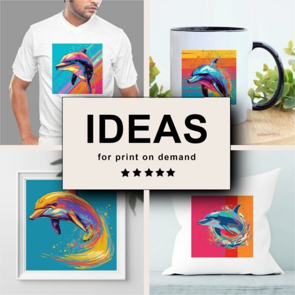 Dolphin Pop Art Merchandising