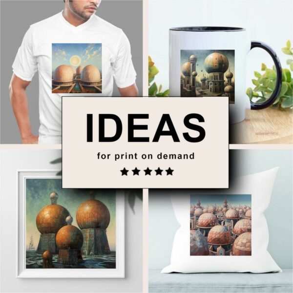 Domes Oil Painting Merchandising