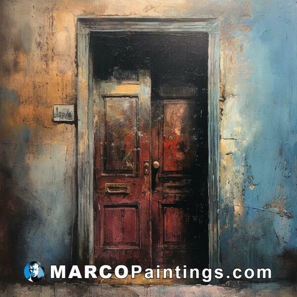 Door of a broken door 2030 oil painting by marco carlin