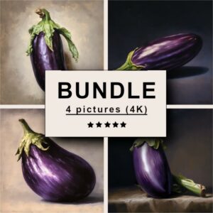 Eggplant Oil Painting Bundle