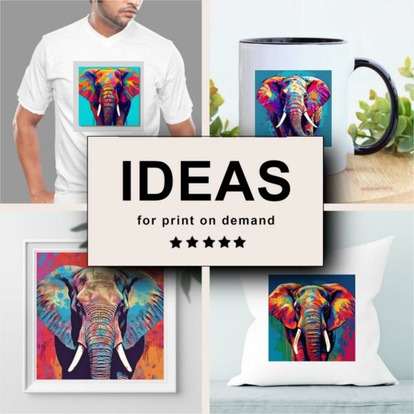 Elephant Pop Art Merchandising